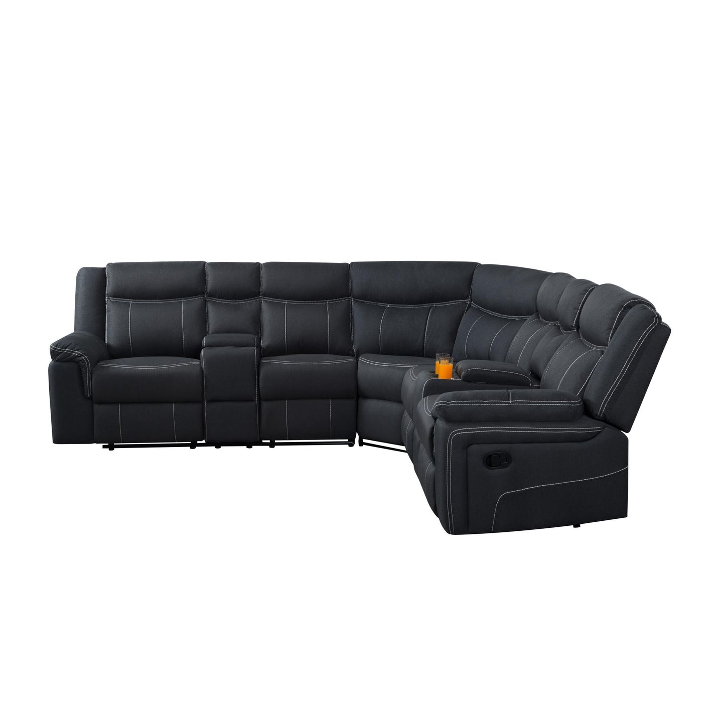 109.4” Manual Reclining Sectional Sofa