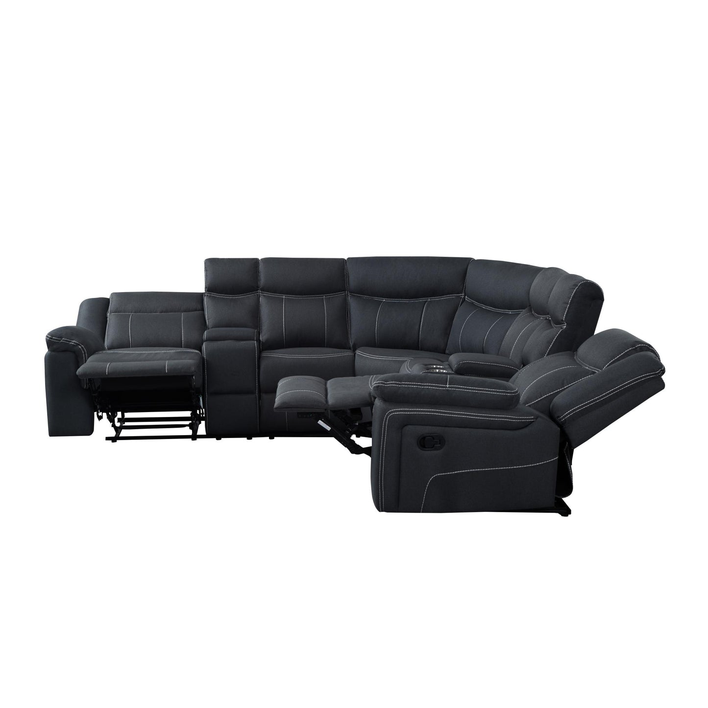 109.4” Manual Reclining Sectional Sofa