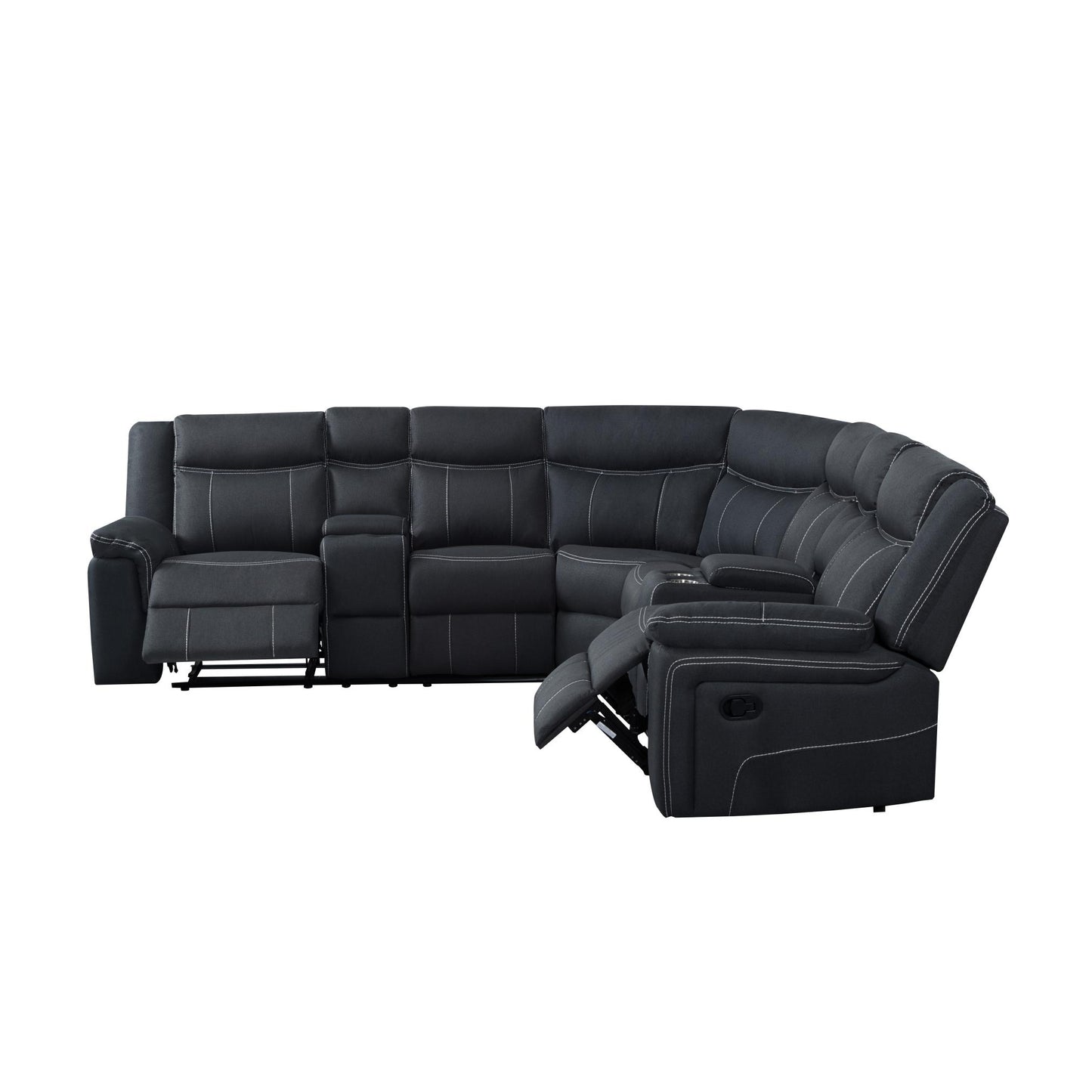 109.4” Manual Reclining Sectional Sofa