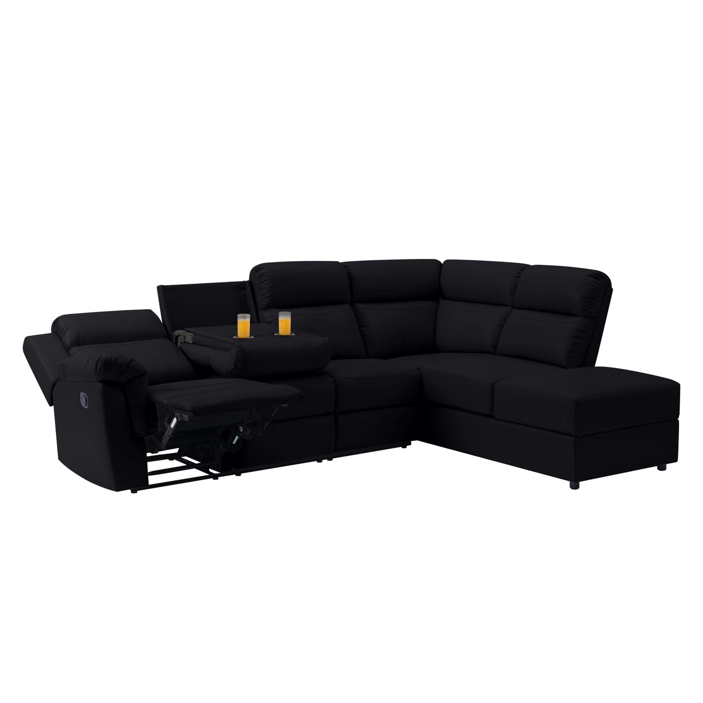 110.2” Manual Reclining Sectional Sofa