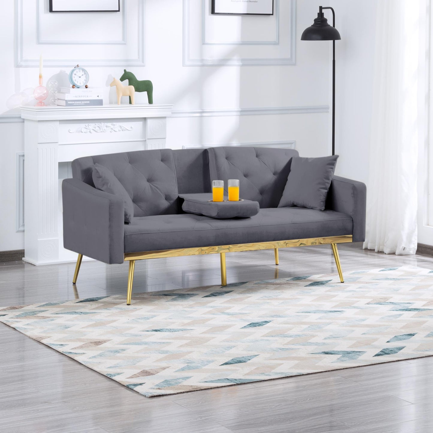67.7” Futon Sofa bed
