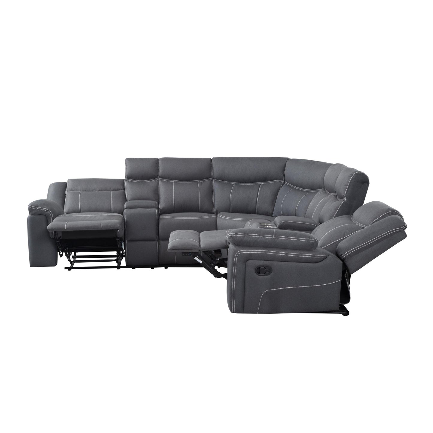 109.4” Manual Reclining Sectional Sofa