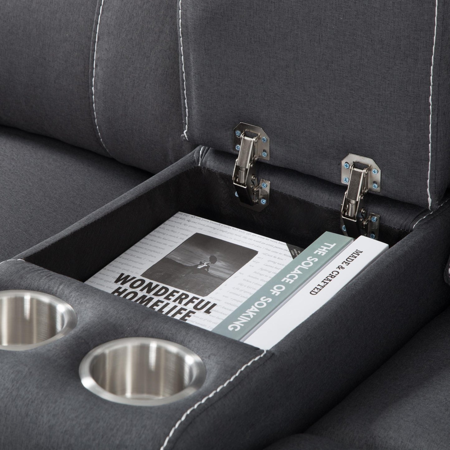 109.4” Manual Reclining Sectional Sofa