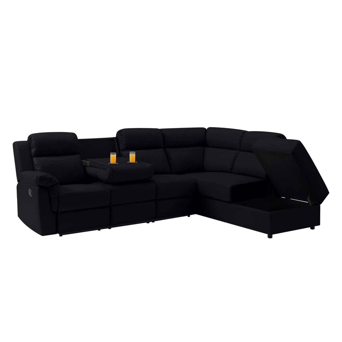 110.2” Manual Reclining Sectional Sofa