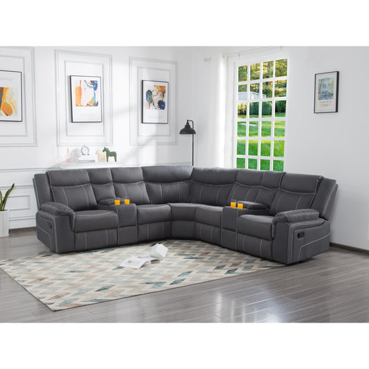109.4” Manual Reclining Sectional Sofa
