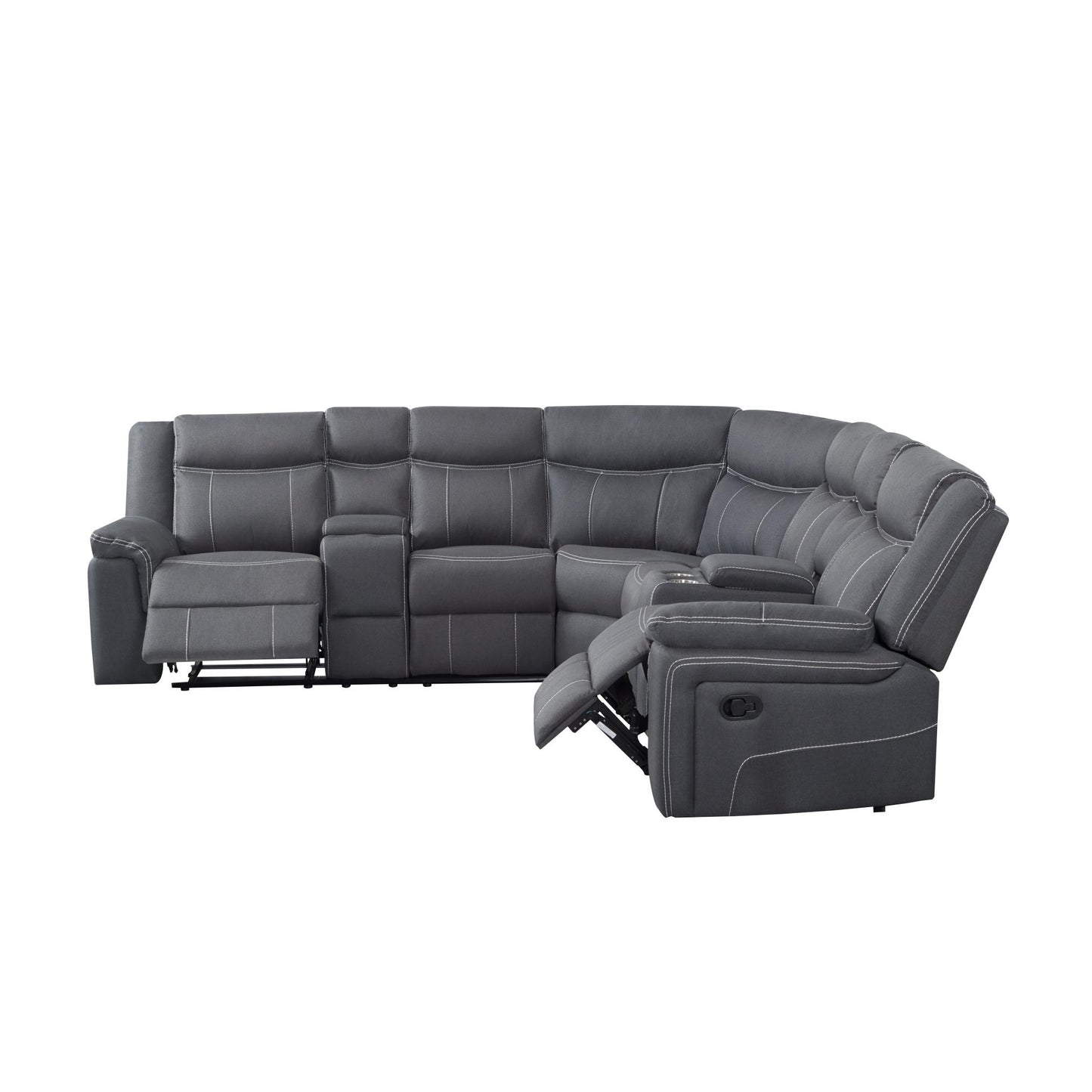 109.4” Manual Reclining Sectional Sofa