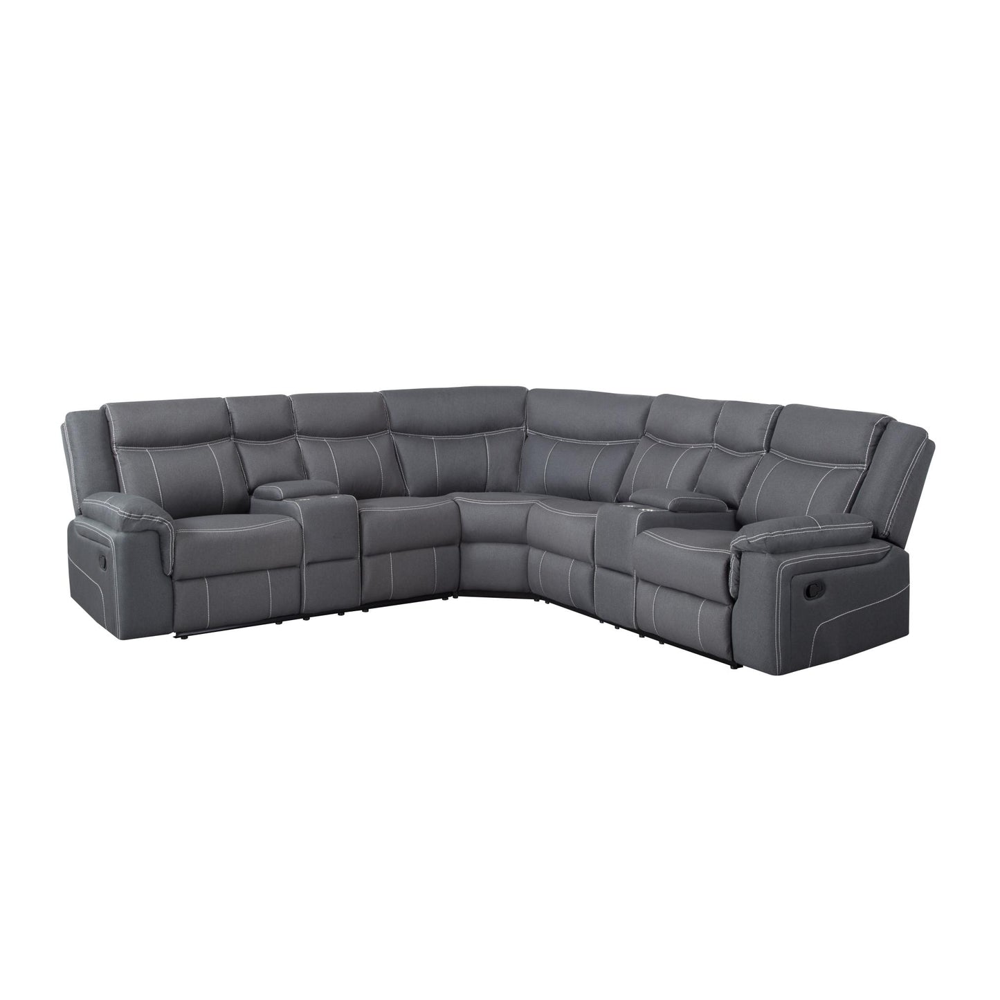 109.4” Manual Reclining Sectional Sofa